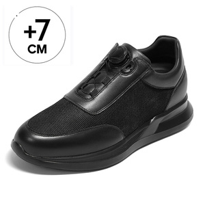 Zapatillas Deportivas de Piel Vacuna para Hombre <span class=keywords><strong>Boohooman</strong></span> de Alta Calidad de Fábrica, Transpirables, Resistentes, con Aumento de Altura Invisible de 8 cm - Product Image 1