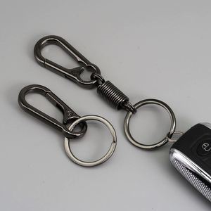 Porte-clés mousqueton à ressort en alliage de zinc pour sac à dos, promotionnel, universel, personnalisé, écologique, portable, pour clés de voiture, unisexe - Product Image 1