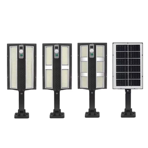 Nouveau lampadaire <span class=keywords><strong>solaire</strong></span> extérieur étanche IP65 à <span class=keywords><strong>LED</strong></span> avec batterie lithium-ion, télécommande, angle de faisceau de 120 degrés - Product Image 1