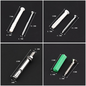 Vis d'expansion M4 à tête fraisée Phillips, autotaraudeuses, pour fixations de meubles en bois, classe 12.9, en acier inoxydable - Product Image 2