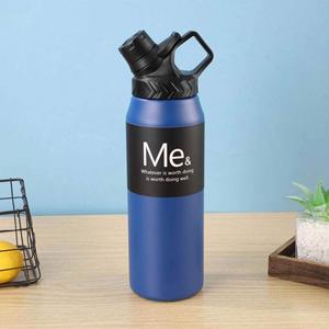 Jupeng Me& Orange Metal Vacuum Tumbler with Lid Leak-Proof Thermal Insulation Portable Minimalist Design for Travel - Product Image 2