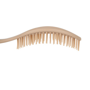 Peine de masaje para el cuero cabelludo Wanmei, cepillo de plástico hueco para el cabello largo de niñas, color rosa caqui - Product Image 3