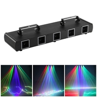 Lumière Laser Disco LED, 30W RGBYC, cinq trous