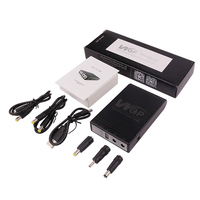 WGP diskon besar Online Offline cadangan 10400mah baterai USB 5V DC 9V 12V Multi Output mini UPS untuk Wifi Router CCTV daya kamera