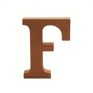 ILAN Lettera Decorativa in Legno F 15Cm per Decorazione Murale - Product Image 2