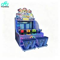 Machine d'arcade de tir aquatique Funtime pour 4 joueurs, machine de jeu à monnayeur avec récompenses pour centre de jeux