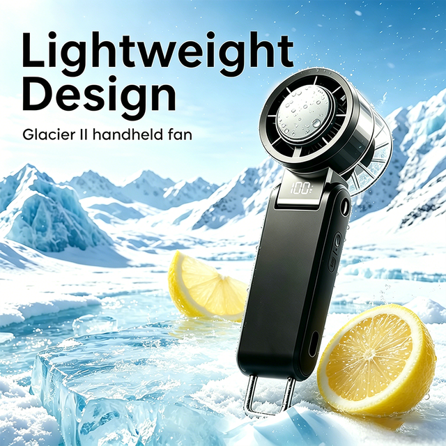 Strong Jet Turbo Portable Mini Metal Fan Foldable Handheld Cooling Fan Small Pocket Rechargeable Fan for Indoor Home Use