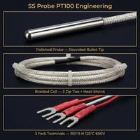 Capteur de température de type sonde en acier inoxydable PT100 RTD HUADONG