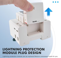 Dispositif de protection contre les surtensions DC WR-T2-DC 1500V 3P Type 2 20kA 40kA SPD Dispositif de protection contre la foudre pour système d'énergie solaire photovoltaïque