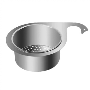 Panier d'égouttage suspendu en acier inoxydable 201 pour évier, passoire de cuisine pour fruits et légumes - Product Image 2