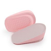 Semelles intérieures unisexes invisibles et confortables en tissu mesh avec coussinets en PU et gel pour augmenter la taille