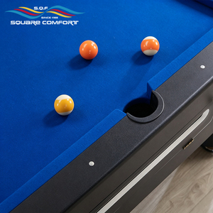 Mesa de billar de pizarra de 7 pies con funcionamiento a monedas, cuerpo de MDF, juego clásico de billar y snooker para sala de juegos, uso comercial, logotipo personalizado XSS-TBSH XSS-TBSH XSS - Product Image 2