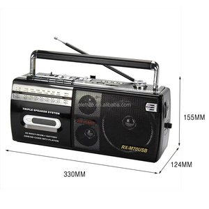 Radio Portatile <span class=keywords><strong>Vintage</strong></span> Rx-M71Usb M70 M-71U con Lettore di Cassette USB, Radio FM AM SW a 4 Bande con MP3 Ricaricabile - Product Image 2