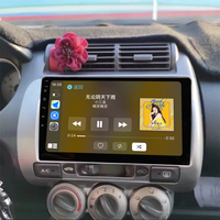 Autoradio multimédia Android 15 de 9 pouces pour Honda Fit Jazz 1ère génération 2001-2008 avec CarPlay sans fil, Android Auto et navigation GPS