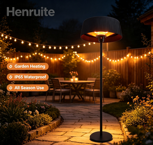 Calentador infrarrojo para patio exterior <span class=keywords><strong>de</strong></span> 1500W, radiador <span class=keywords><strong>de</strong></span> calefacción eléctrico halógeno impermeable para patio trasero, restaurante, terraza, cálido para el invierno - Product Image 6