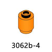 100g/Sac N°3062b Briques Rondes 1x1 à Tige Ouverte, Blocs de Construction Compatibles avec les Grandes Marques, Jouets en Plastique pour Enfants, Cadeau
