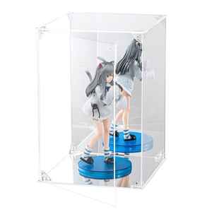 صندوق عرض أكريليك شفاف مخصص بباب أمامي قابل للفتح، علبة عرض منقوشة حسب الطلب للتماثيل والمقتنيات - Product Image 3