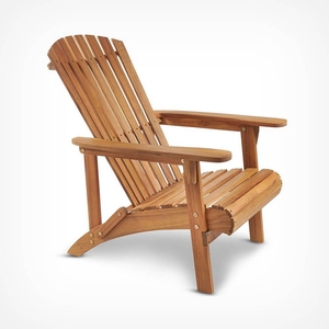 Silla Adirondack clásica de alta calidad, tumbona de playa de madera Vintage para uso en el patio del parque o la villa - Product Image 1