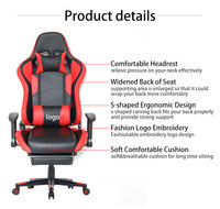 Table de bureau avec repose-pieds pièces Alibaba chaises avec ordinateur Silla PC Gamer ergonomique course inclinable jeu chaise de bureau jeu