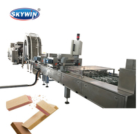 Ligne de production de gaufrettes automatique électrique/gaz, machine à snacks, équipement de cuisson en acier inoxydable 304, haute capacité, prix usine