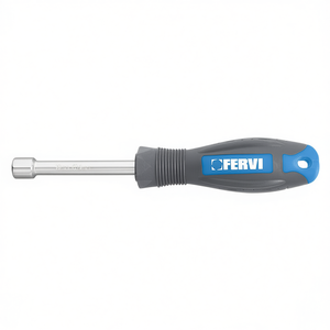 Fervi Chrome Plated Hex <b>Socket</b> Wrench 10mm Cr-V Steel Handle 1/2 in Drive Ergonomic Grip Automotive Repair - Product Image 2