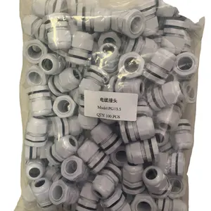 Hot Sell Rohs waterproof plastic IP68 nylon Adjustable 3.5 - 13mm Cable Glands Joints PG7 PG9 PG11 PG13.5 PG16 PG19 PG21