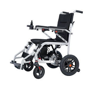 Silla de Ruedas Motorizada Plegable Ligera de Alta Calidad, Silla de Ruedas Eléctrica de 12v con Batería, Suministros de Dispositivos Médicos - Product Image 1