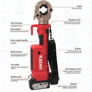 Pressa Idraulica <span class=keywords><strong>a</strong></span> <span class=keywords><strong>Batteria</strong></span> Kz Design 3-in-1 con Funzionalità Avanzate per Tubi e Raccordi Idraulici - Product Image 3