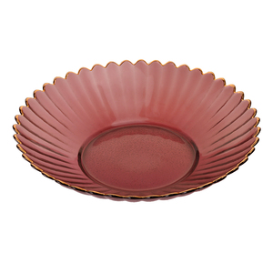 Decoración para servir comida hecha a mano, borde dorado para boda, placa de cargador de vidrio de <span class=keywords><strong>Color</strong></span>, bandeja, juegos de platos, <span class=keywords><strong>vajilla</strong></span> para restaurante - Product Image 5