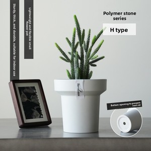 Maceta de Plástico Negra Estilo <span class=keywords><strong>H</strong></span>, Diseño Simple y Transpirable, para Uso en Escritorio del Hogar, Tamaño Pequeño para Plantas de Taro y Phalaenopsis - Product Image 5