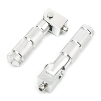 Accessoires de Moto Pédales Arrière Universelles 8mm CNC en Alliage d'Aluminium pour Moto Repose-Pieds Pliants Repose-Pieds