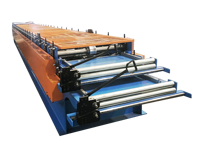 Machine de fabrication de carreaux d'acier double couche