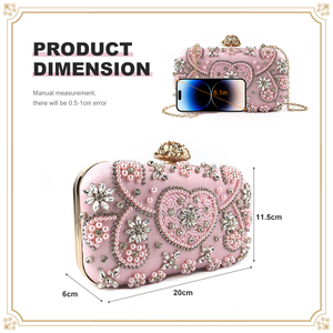 OC3811 Bolsos de Mano Elegantes Hechos a Mano en China, Bolsos de Noche con Cuentas para Club y Salidas Nocturnas - Product Image 2