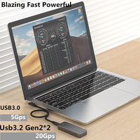Câble USB-C Gen 2 Elbow 240W PD 5A à charge rapide USB3.2, 8K 60Hz 20Gbps, pour 1/2 VR Thunderbolt3 Macbook Pro