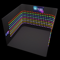 Nouveau jeu interactif d'intérieur à LED RGB, jeu multijoueur de poussée, Escape Room avec certification CE pour le team building