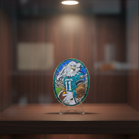 Moneda de Metal Personalizada Moderna Grabada en Oro, Diseño Único de Forma Cortada con Láser, Aleación de Zinc, Esmalte Suave 3D, Recuerdo Conmemorativo