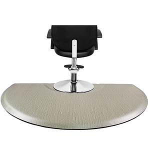 Tapis de station de styliste anti-fatigue en demi-cercle, tapis de chaise de salon anti-fatigue pour salon de coiffure - Product Image 1