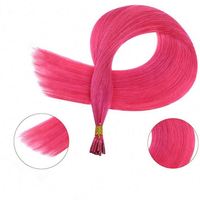 Extensions de cheveux I-Tip Amygirl en gros, 100% cheveux humains vierges russes Remy, perles en silicone, 10-30 pouces, qualité 9A-12A, fabrication à la machine