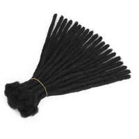 Extensions de Dreadlocks en Cheveux Humains, Vraies Locks Brésiliennes Faites à la Main pour Femmes et Hommes, Ombré Marron
