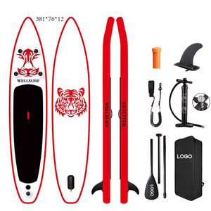 Racing Supboard 12'6/381cm New Design Drop Stitch RACE SUP Board Paddle <b>Inflatable</b> With US Race Fin Fish Tail Sup Board Racing S - Product Image 1