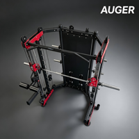 Machine Smith Commerciale Tout-en-un, Entraîneur Fonctionnel, Crossover de Câbles, Power Rack avec Double Blocs de Poids pour Salle de Sport à Domicile