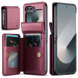 CaseMe-Porte-monnaie pour <span class=keywords><strong>Samsung</strong></span> Z <span class=keywords><strong>Flip</strong></span> 6, 6 étuis, accessoires de téléphone portable, fente RFID, pour cartes de visite, étui <span class=keywords><strong>Samsung</strong></span> Z <span class=keywords><strong>Flip</strong></span> 6 5 4 <span class=keywords><strong>3</strong></span> - Product Image 1