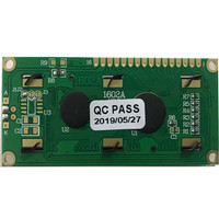 شاشة LCD قياسية 16*2 STN زرقاء وصفراء-خضراء مع إضاءة خلفية، وحدة عرض LCD سلبية وإيجابية بحجم 3.2 بوصة