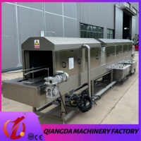 Qiangda Elektrische Commerciële Plc-Gestuurde Fruitgroenten-Blancheermachine Omvat Pompreiniger Voor Aardappeltomatenhotels