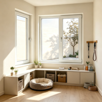 Ventana Abatible de PVC con Acabado Mate Antirrayas para Casa Moderna, Ventana Decorativa No Reflectante