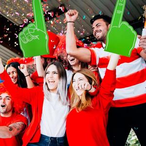 Dedo <span class=keywords><strong>de</strong></span> espuma gigante Mano <span class=keywords><strong>de</strong></span> espuma grande universal <span class=keywords><strong>para</strong></span> deportes Animadoras Inspirador Colorido Cómodo Cheer Props Atmósfera Evento - Product Image 1