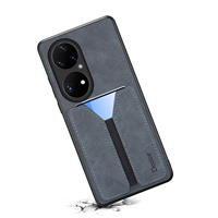 Étui de téléphone portable en similicuir PU de luxe, élastique, anti-traces de doigts, porte-cartes, antichoc pour P70/P60/P50/Mate 60/Honor 100