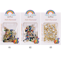 Beau sac brillant de strass de diamant d'ongle pour la décoration d'art d'ongle