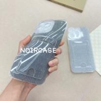 Étui de téléphone transparent à paillettes avec porte-cartes, coque antichoc en TPU souple avec protection de l'appareil photo pour iPhone 13, 15, 17 et modèles Android