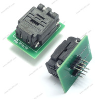 Adaptador de programador DFN8 QFN8 a DIP8, zócalos DFN8 MLF8 QFN8 3*2 con pin central